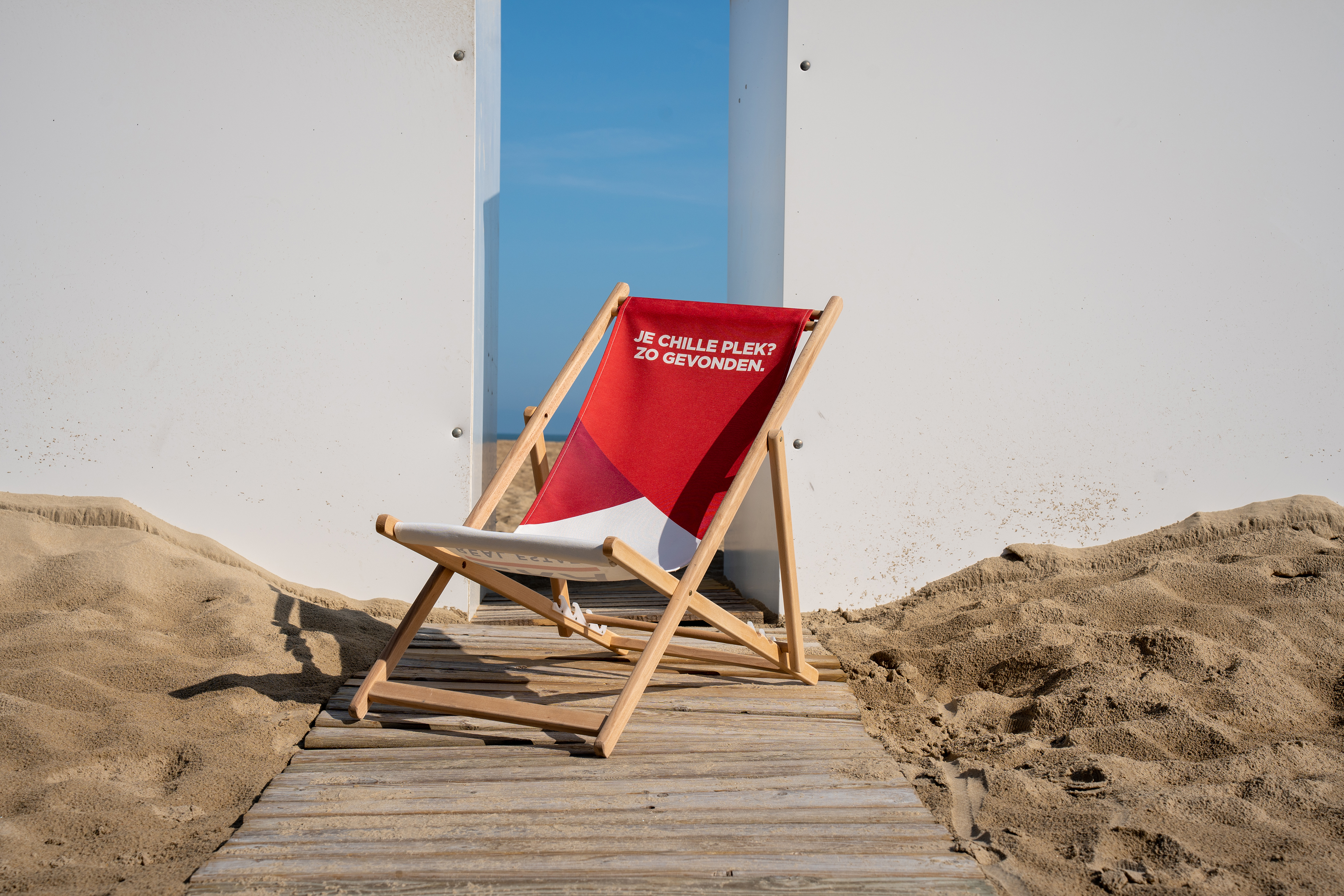 ERA strandstoel op het strand.