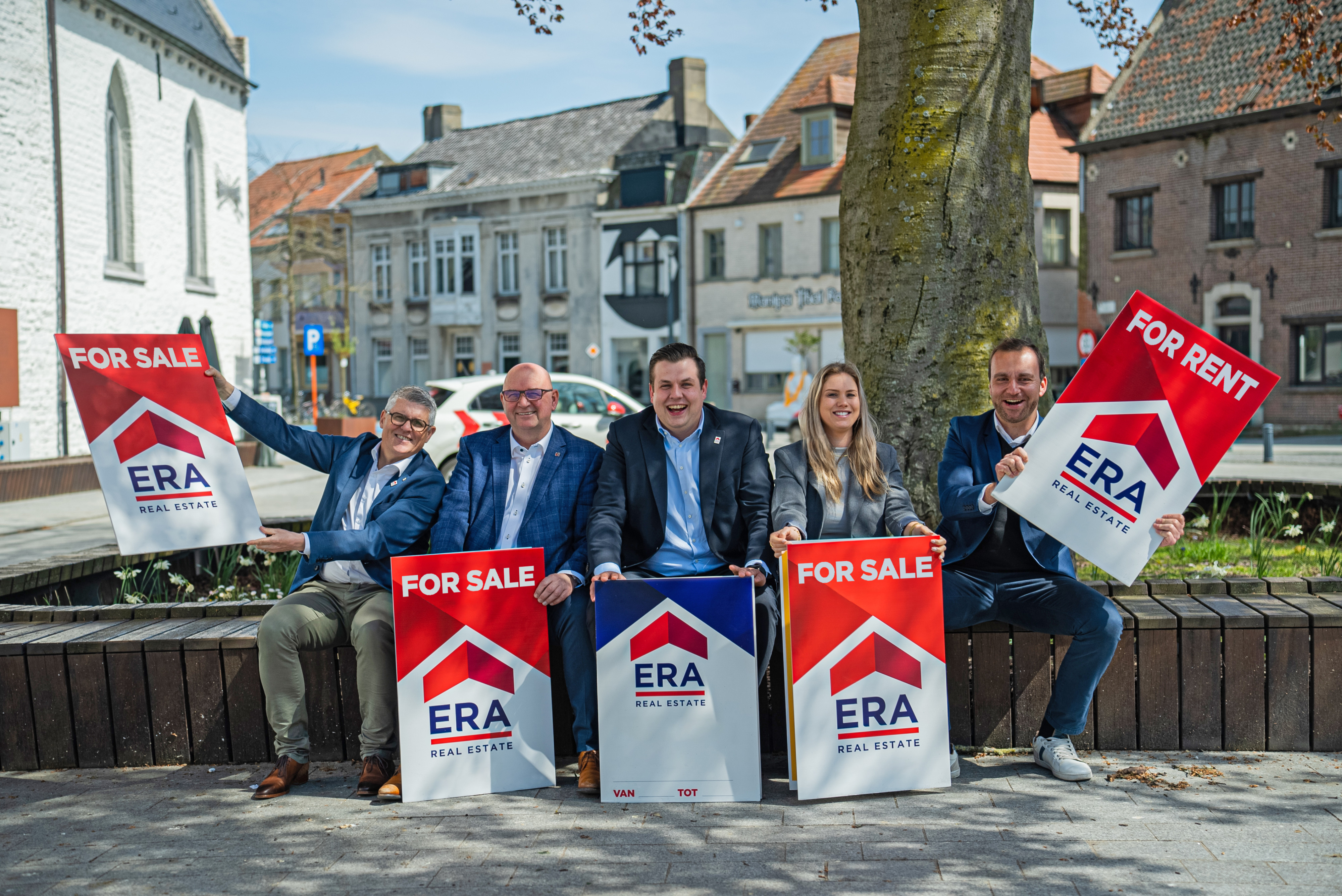 ERA estate agents with signs