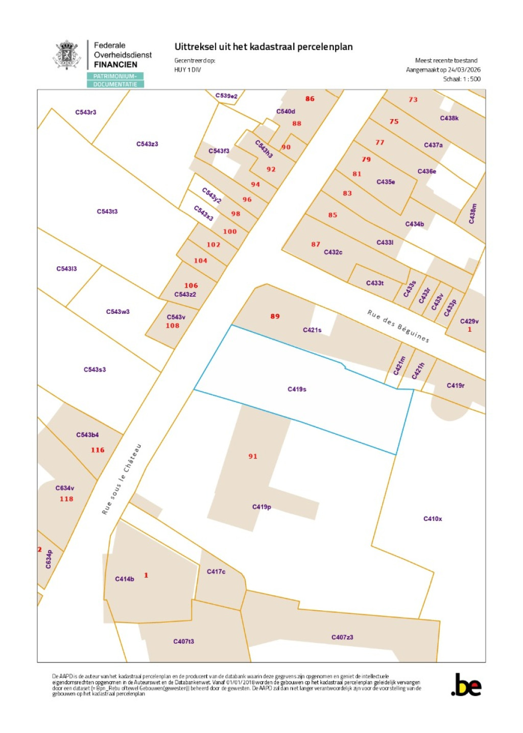 Rue Sous le Château - 91 - - 4500
