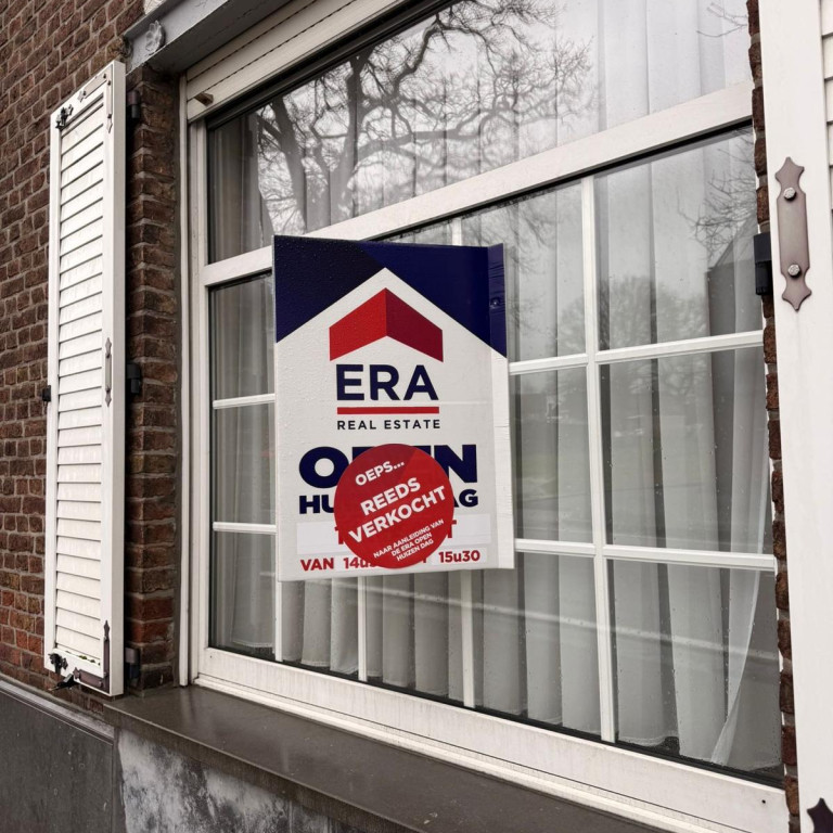 Woning die verkocht is voor de start van Open Huizen Dag, wegens grote succes.