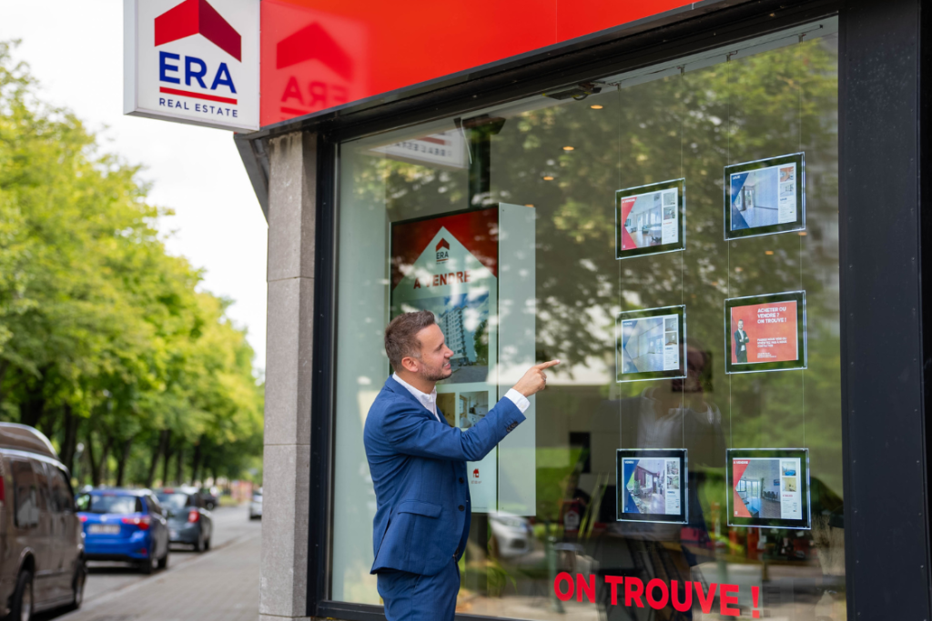 Voorkant van het ERA kantoor in Anderlecht.