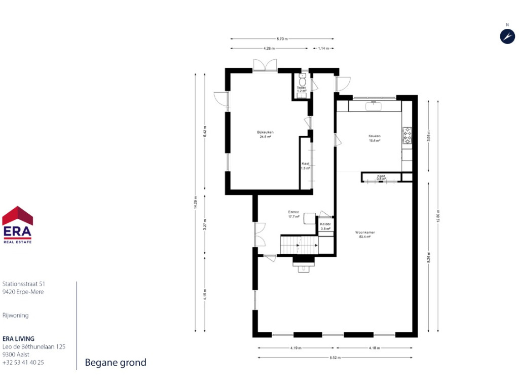 Stationsstraat - 51 - - 9420