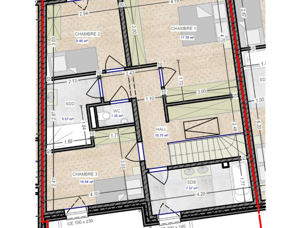 Rue de Virginal 80 - LOT 62 - - LOT62 - 1460