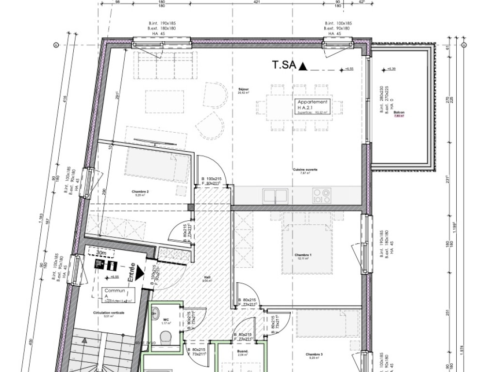 Les Terrasses de Cossu'Veille - A.2.1 - - 6230