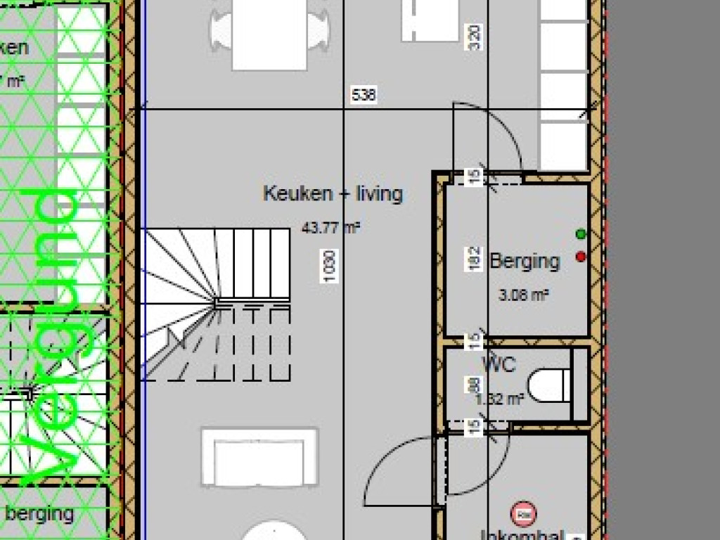 Bovenpad - 68 - - Rechts - 2280