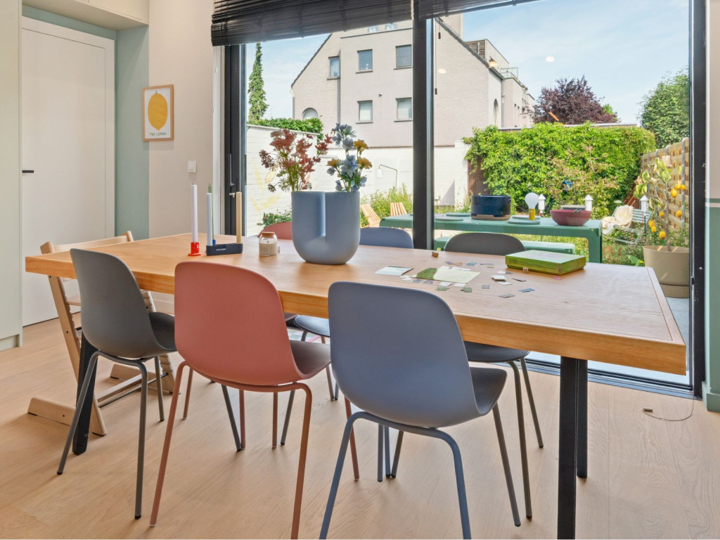 Groot raam living naar tuin 