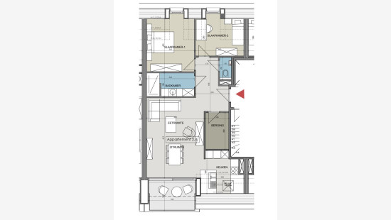 Statiestraat - 41B - 202 - 2.4 - 8980