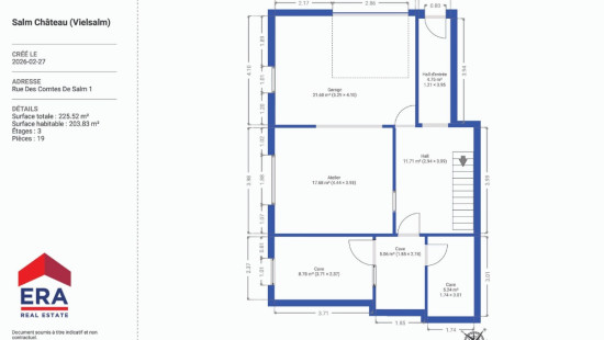 Rue des Comtes de Salm - 1 - - 6690