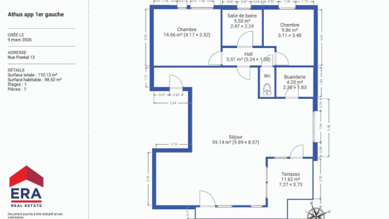 Rue Floréal - 12 - 1 - 3 - 6791