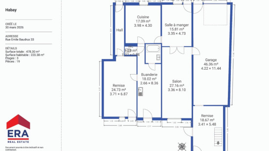 Rue Emile Baudrux - 33 - - 6720