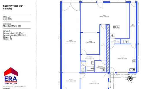 Place Saint-Martin - 208 - - 5550