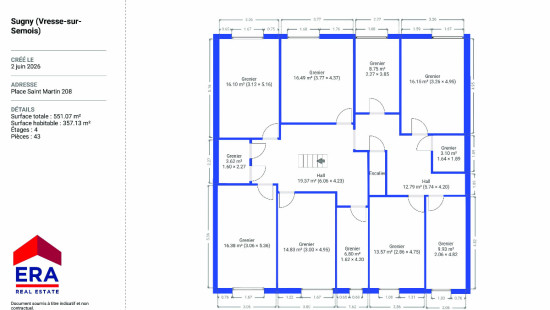 Place Saint-Martin - 208 - - 5550
