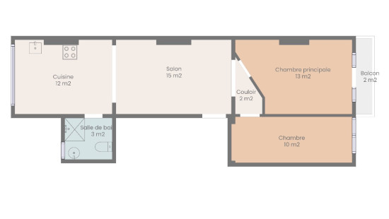 Chaussée d'Alsemberg - 42 - 2e - 1060